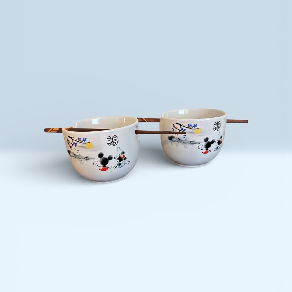 2 Mickey Mouse Ramen Bowl Set